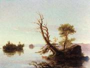 Thomas Cole american lake scene oil